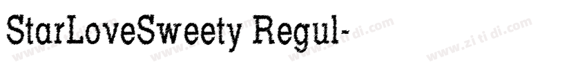 StarLoveSweety Regul字体转换